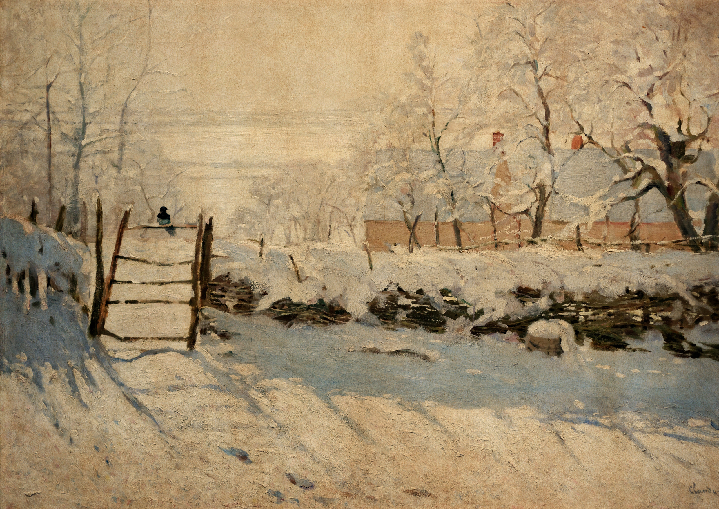 Claude Monet's The Magpie (1868-1869)