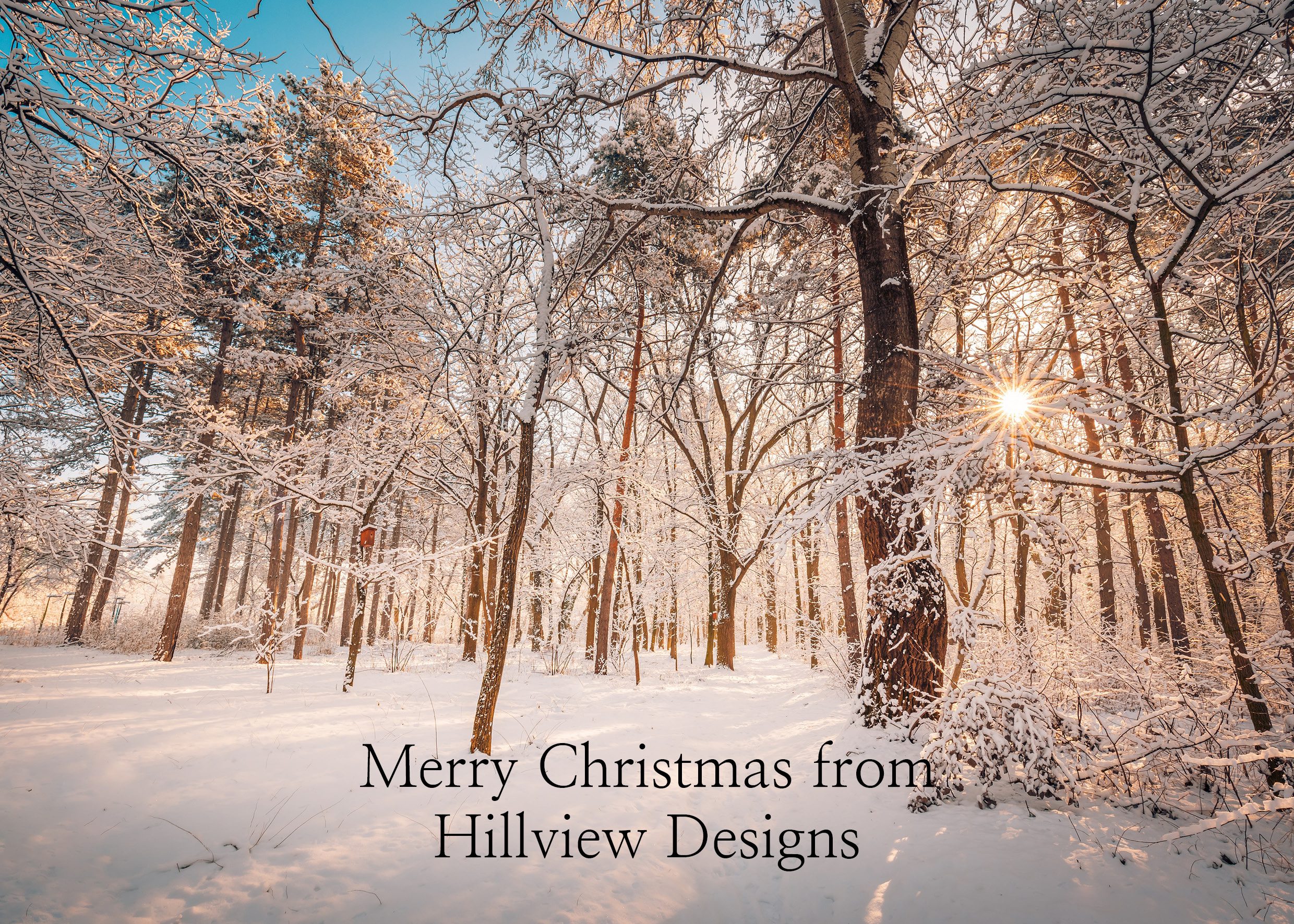 Snowy Winter Front Personalised