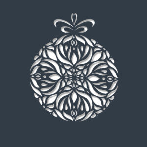 christmas bauble deep blue