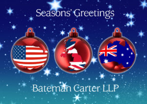 christmas flag map front personalised