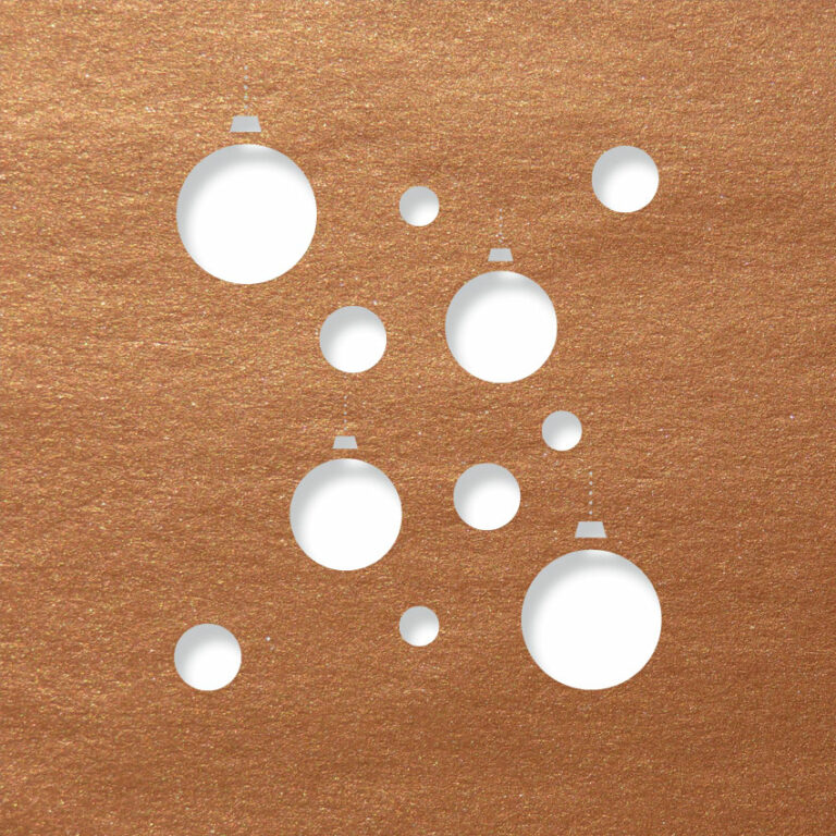 disco baubles copper