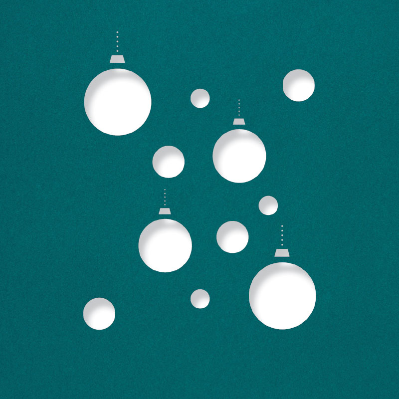 disco baubles riviera blue