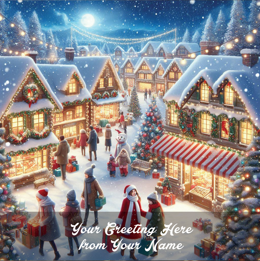 village rooftops front personalised (copy)