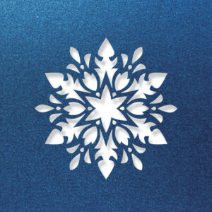 Floral Snowflake - Lapis Lazuli