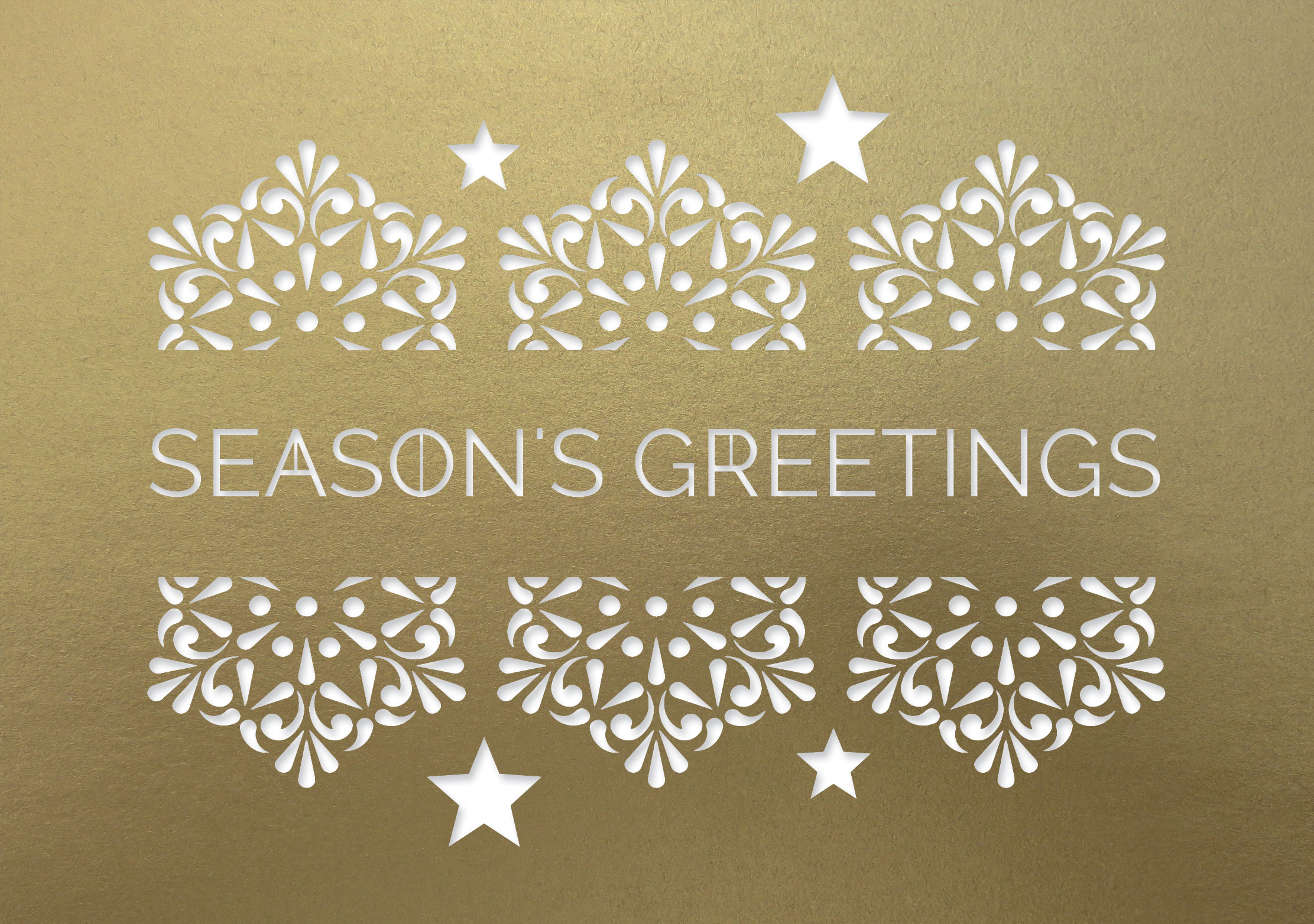 laser greetings fine gold