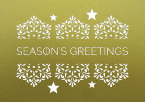 Laser Greetings - Fine Gold