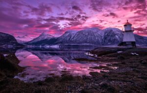 purple glow
