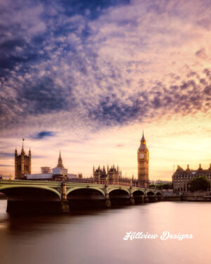 westminster bridge front personalised